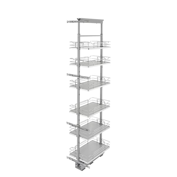 Rev-A-Shelf Steel, Gray, 13 in W, 73.63 in H, 21.72 in L, Gray 5373-13-GR - main